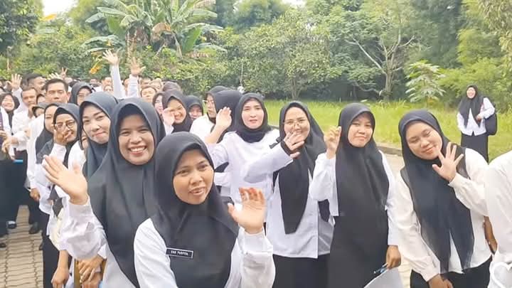 Gambar Saat Guru Honorer Ikut PPPK (fb)