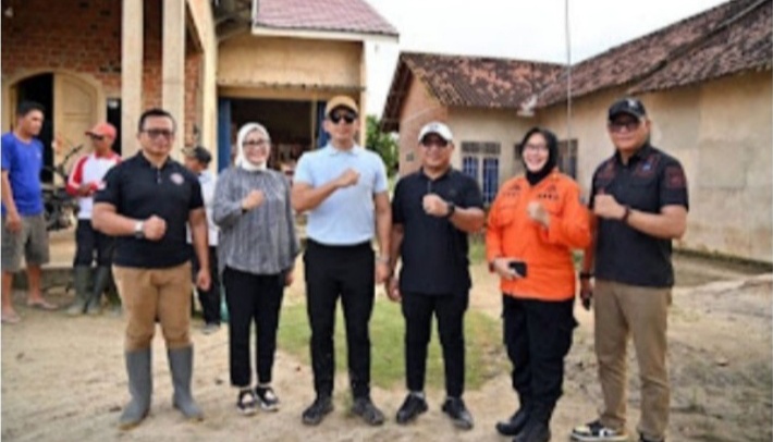 Bantuan Kemanusiaan untuk 1.216 KK Terdampak Banjir di Candipuro, Palas, dan Sragi//Foto: Istimewa.