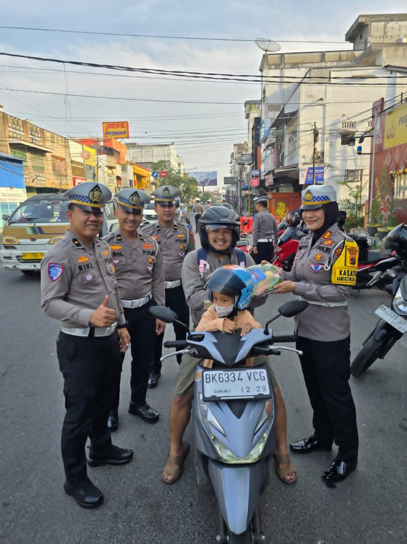 Sat Lantas Polres Asahan Gelar Kegiatan Preemtif di Hari Kedua Reward Pengendara Tertib Lalu Lintas 2025//Foto: Istimewa.